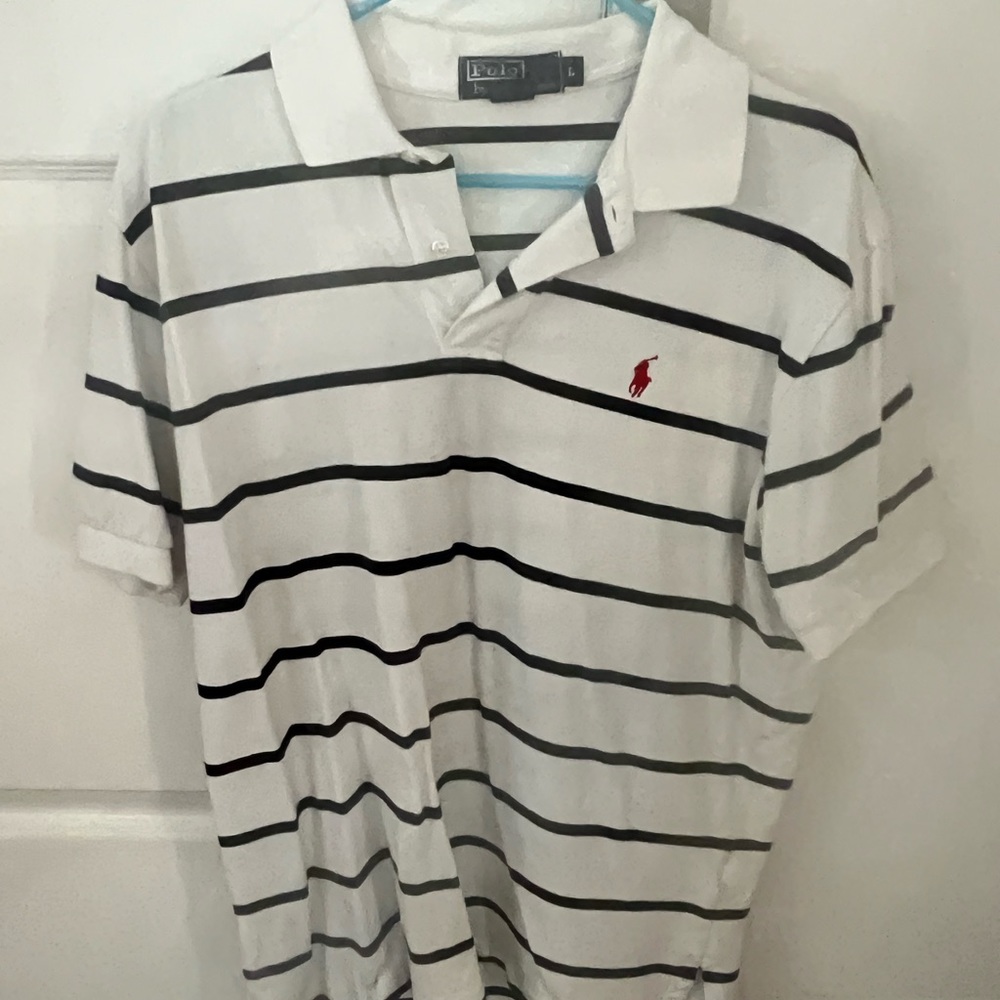 White/blue Ralph Lauren Polo with small Red horse used